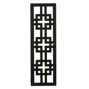   Knot 48 in. H Black Wall Jewelry Cabinet 0802200210 