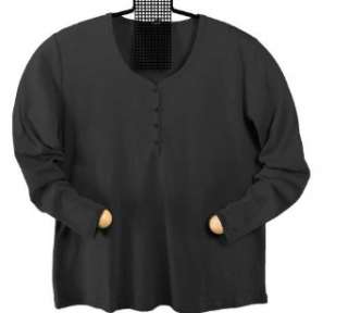 BellaDonnaModen Basic Shirt Langarm Knopfleiste Gr.40/42   60/62 