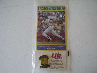 ROBIN YOUNT American League MVP Commemorative PIN /Card  