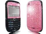 BlackBerry Curve 8520 / 9300 3G Novoskins Pink Rosa Crystal Chic Skin
