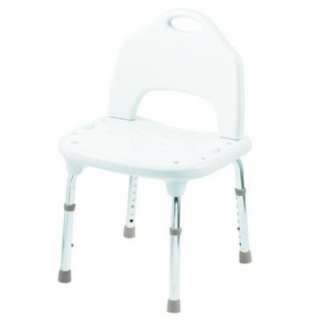   Care Plastic Adjustable Shower Chair in White DN7060 at The Home Depot