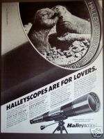 1985 Halleyscope telescope camera scope for lovers ad  