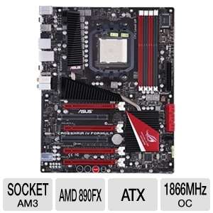 ASUS Crosshair IV Formula Motherboard   AMD 890FX, Socket AM3, ATX 