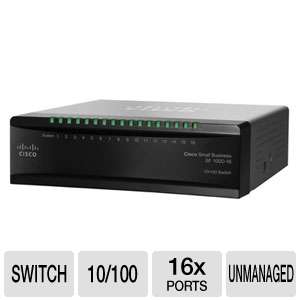 Cisco SD216T NA 100 Series 16 Port Desktop Switch   16 Ports 10 
