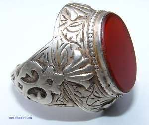 orientalische massive silber Karneol Ring Persien Nr61  
