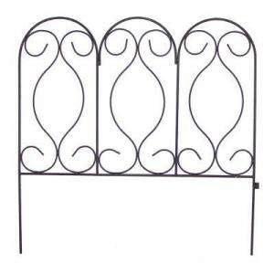 Home Gardener 2 ft. Wrought Iron Scroll Edging 21913 at The Home Depot