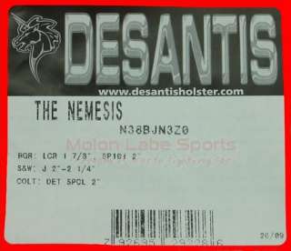 DeSantis Nemesis Holster   S&W J Frame, Ruger LCR  