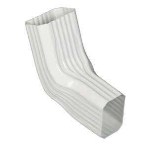 Amerimax Home Products 2 In. X 3 In. White Vinyl Downspout A B Elbow 