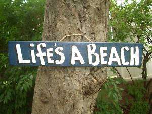 COUNTRY WOOD RUSTIC PRIMITIVE BEACH HOUSE SIGN PLAQUE  
