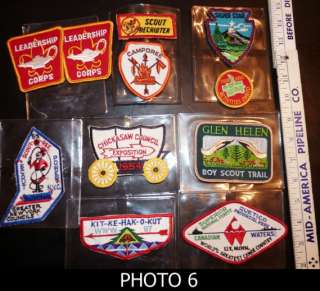 HUGE LOT of 164 Boy Scout Items  Patches, Neckerchief Slides, Books 