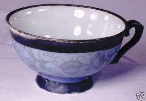 antique Bavaria DEKOR Keram Silber Coffee Tea CUP Blue  