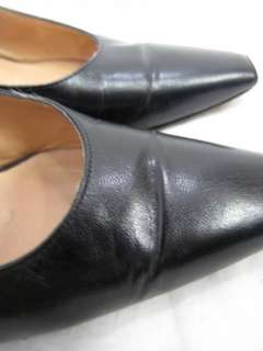 Richard Tyler Womens Shoes: Black Leather Slingbacks 6  