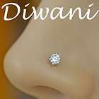   VVS Diamond Solitaire Nose Lip Screw Stud Wedding Party Piercing Ring