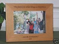 5x7 Personalized Picture Frame Laser Engraved Text  
