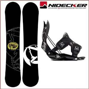 Snowboard Set Nidecker TARGET + FLOW M11 Bindung  Sport 