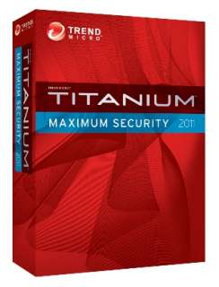 Trend Micro Titanium Maximum Security 2011 [3 User, 1 Jahr, Deutsch 