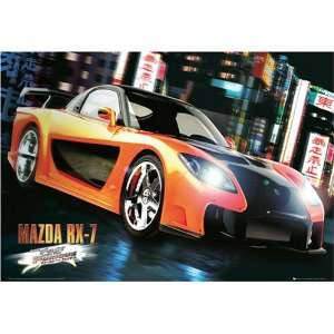 Poster Fast & Furious   Tokyo Drift Mazda RX7   Maxiposter   Größe 