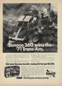 1971 AMC JAVELIN AMX   SUNOCO 260   MARK DONOHUE AD  