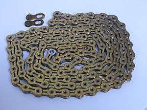New 2012 KMC X10SL 10Speed Gold Chain 112 with Q Link  