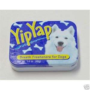 CASE YIP YAP BREATH FRESHENER TIN DOG TREAT 12 PACKS  