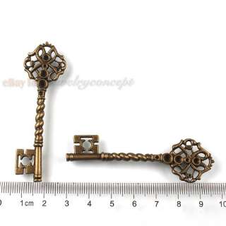 20pcs 141057 New Free Ship Vintage Bronze Key Charms Alloy Pendants 