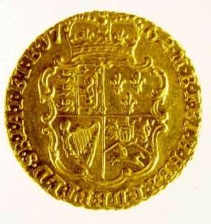 1762 Beautiful Gold Quarter Guinea CGS Slabbed EF 60.  