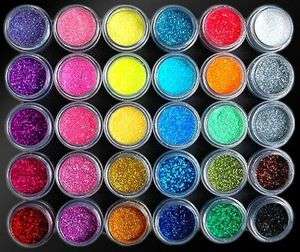   Colors Glitter Acrylic Powder Dust For Nail Art Tips LOS ANGELES STOCK