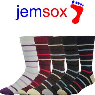 UK Made Mens Striped Socks 6 11   Horizontal (5 Pairs) or Vertical (4 