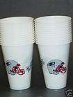 NFL Disposable Plastic Cups, New England Patriots, NEW  
