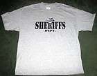   DEPT Protect & Serve SHERIFF Police Heather Gray T Shirt Top S