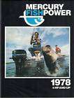 1978 MERCURY FISHPOWER 4HP & UP OUTBOARD BROCHURE