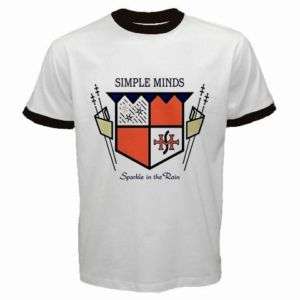 New Simple Minds Sparkle in the Rain Vintage Ringer Tee  