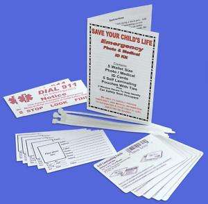 NEW DO IT YOURSELF WALLET SIZE EMERGENCY ID CARD KITS  