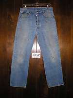 LEVIS 501 Button Fly Denim Jeans Mens 32 X 29 USA 10R  