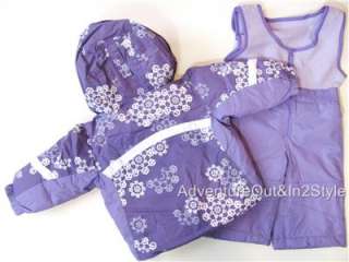 COLUMBIA Snowsuit Girls Jacket Bibs INFANT/BABY 6,12 Or 18 MONTHS 