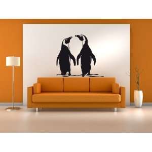 Wandtattoo Wandaufkleber Sticker Pinguine Pinguin Paar Motiv #74c 