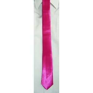 Krawatte Schlips schmal uni pink Handmade  Sport & Freizeit