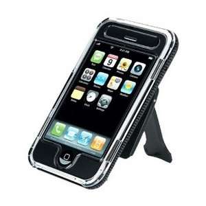 OEM iPhone 3G Body Glove Clear Case w/ Removable Swivel Clip   Black 