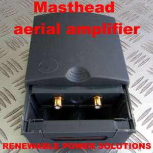 MASTHEAD TV AERIAL AMPLIFIER 15dB GAIN UHF TRIAX  
