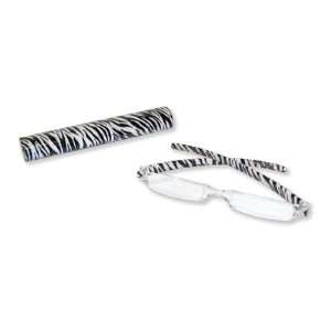 Carson Optical Rim Free Reading Glasses   Zebra Print Pattern   RG 60