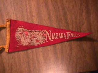   Old Canada Niagara Falls Red Pennant