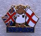 England Bulldog, Union and St George Flags EDL Badge