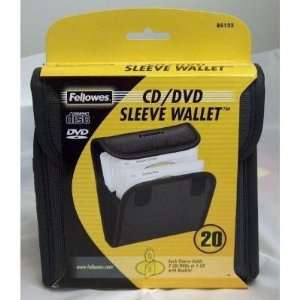  Fellowes 85123 CD Sleeve Wallet for up to 20 CDs/DVDs 