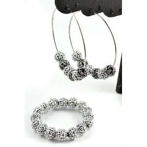 Basketball Wives POParazzi Inspired Earrings & Bracelet Set IER2001 