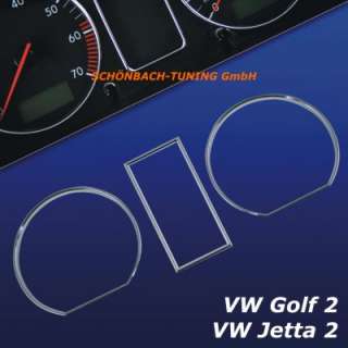 VW Golf 2 + Jetta 2   Tacho Instrumente Tachoringe  