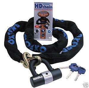 OXFORD HD MOTORCYCLE SECURITY CHAIN AND DISC LOCK 1.5M  