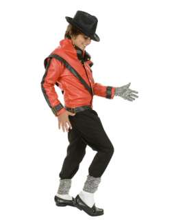 Childs Michael Jackson Thriller Jacket Costume   Boys 80s Halloween 