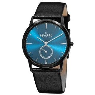   Mens 858XLSLN Steel Ultra Slim Black Blue Watch Skagen Watches