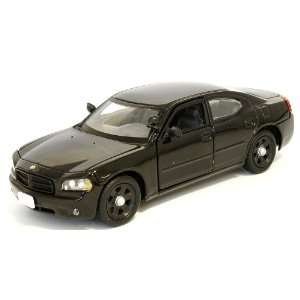   : First Response 1/43 Dodge Charger Police Car   BLACK: Toys & Games