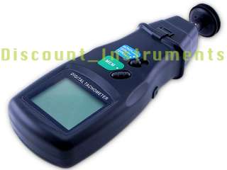 Digital LASER Sensor Photo & Contact Tachometer Tach  